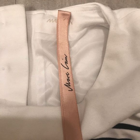 Marc Cain Addition Blue White Striped A Line Dress - Picture 3 of 8